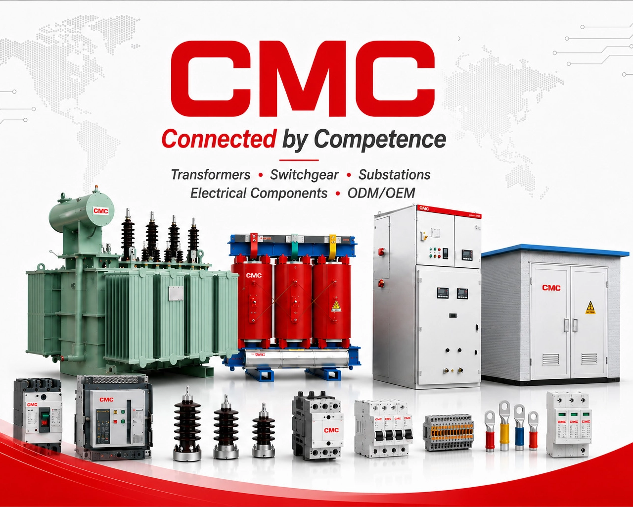 CMC Electric product portfolio for global power distribution markets