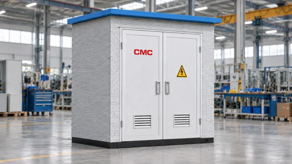 CMC Electric prefabricated substation manufactured in the factory