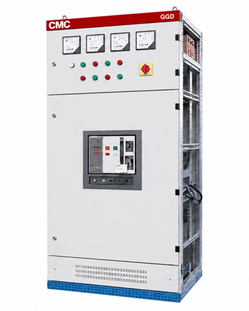 CMC GGD low-voltage switchgear cabinet with electrical meters and main circuit breaker